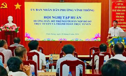 📣📣📣📣Từ ngày 5/9/2026 người dân trên địa bàn phường vĩnh Thông có thể đến khu phố nơi mình sinh sống để được hỗ trợ, hướng dẫn  nộp hồ sơ, thủ tục hành chính trên cổng dịch công Quốc Gia : chứng thực, khai tử, kết hôn, xác nhận tình trạng hôn nhân .... 👇👇👇👇 🇻🇳🇻🇳Nhằm Hỗ trợ người dân, doanh nghiệp tiếp cận, sử dụng dịch vụ công trực tuyến, thanh toán trực tuyến. Đồng thời, Phát huy vai trò của Khu phố và Tổ công nghệ số cộng đồng trong tuyên truyền, hướng dẫn người dân, doanh nghiệp hình thành thó